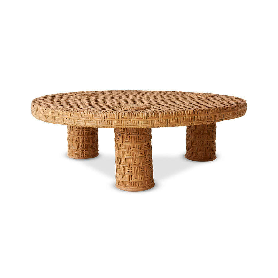 HKliving Rattan woven salontafel