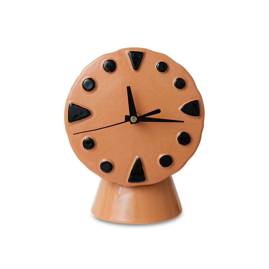 HKliving Retro ceramic klok peach