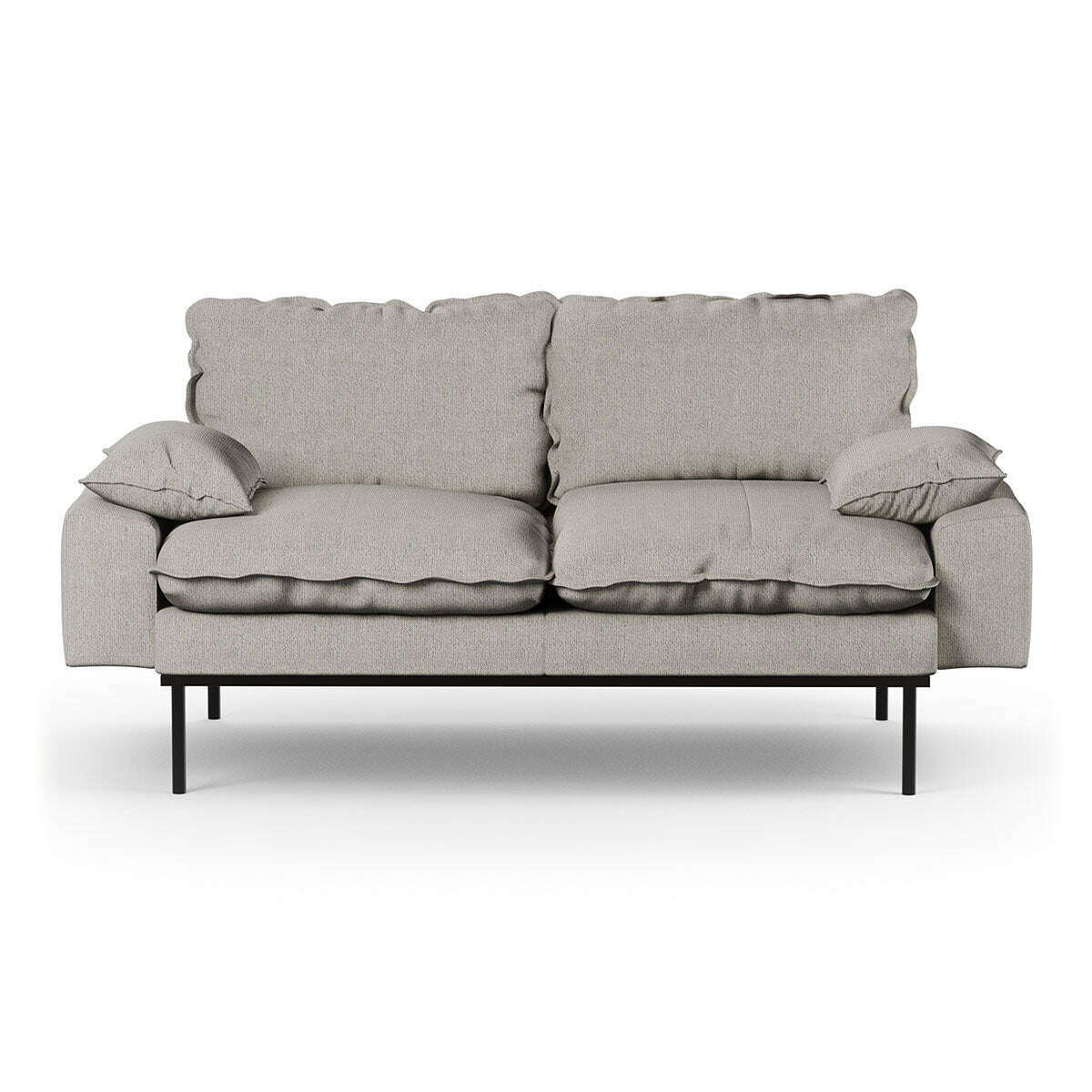 HKliving retro sofa: 2-seats sneak light grey