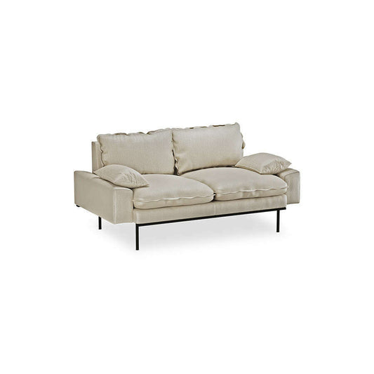 HKliving Retro sofa: 2-zits pure ivory