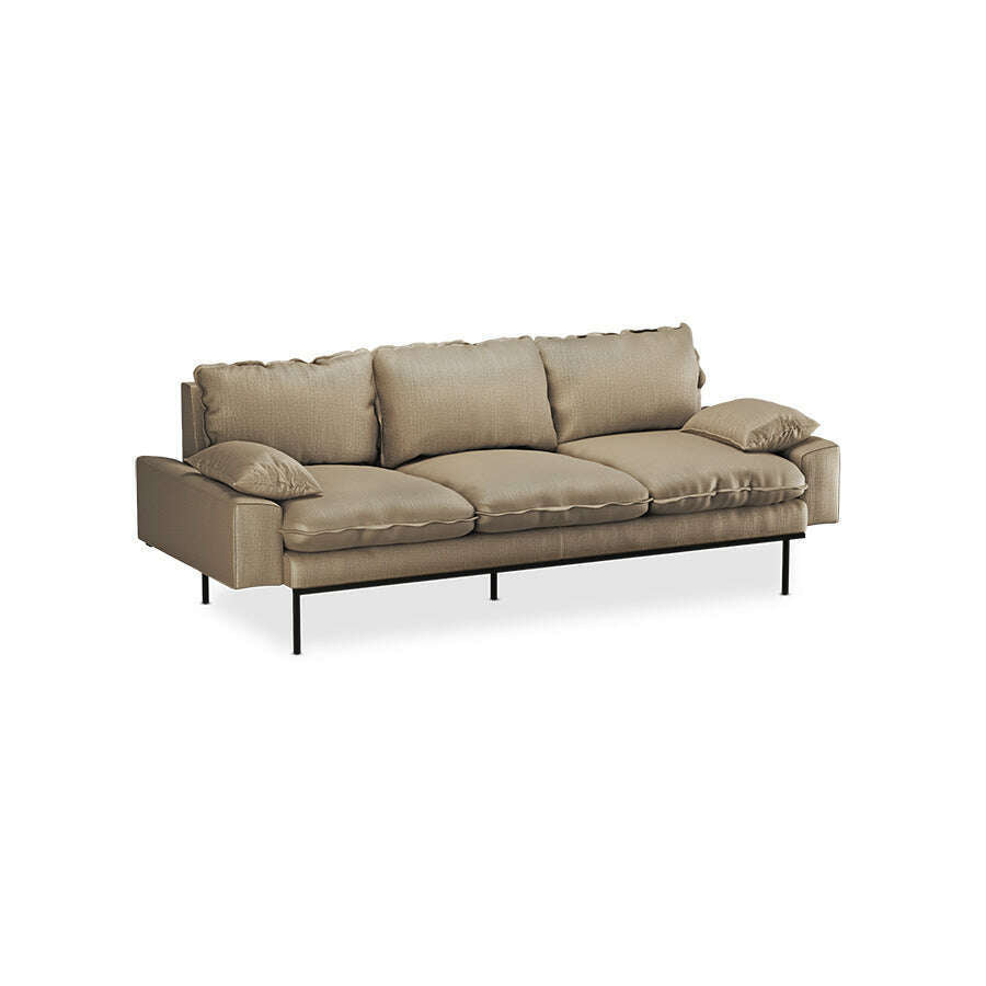 HKliving Retro sofa: 3-zits pure earth