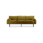 HKliving Retro sofa: 3-zits royal velvet olive