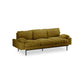 HKliving Retro sofa: 3-zits royal velvet olive