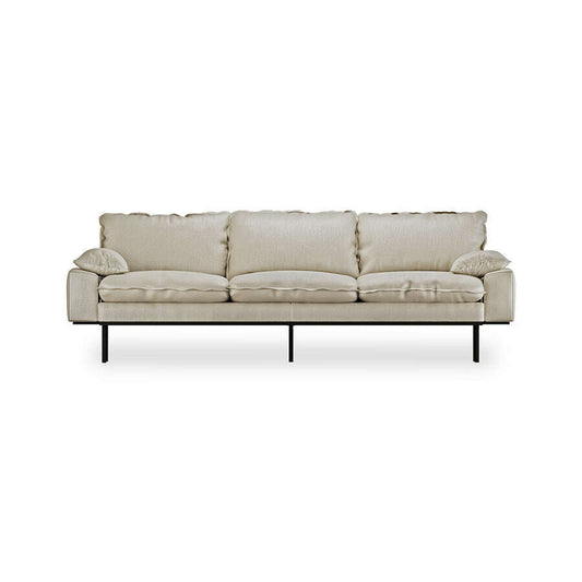 HKliving Retro sofa: 4-zits pure ivory