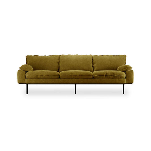 HKliving Retro sofa: 4-zits royal velvet olive