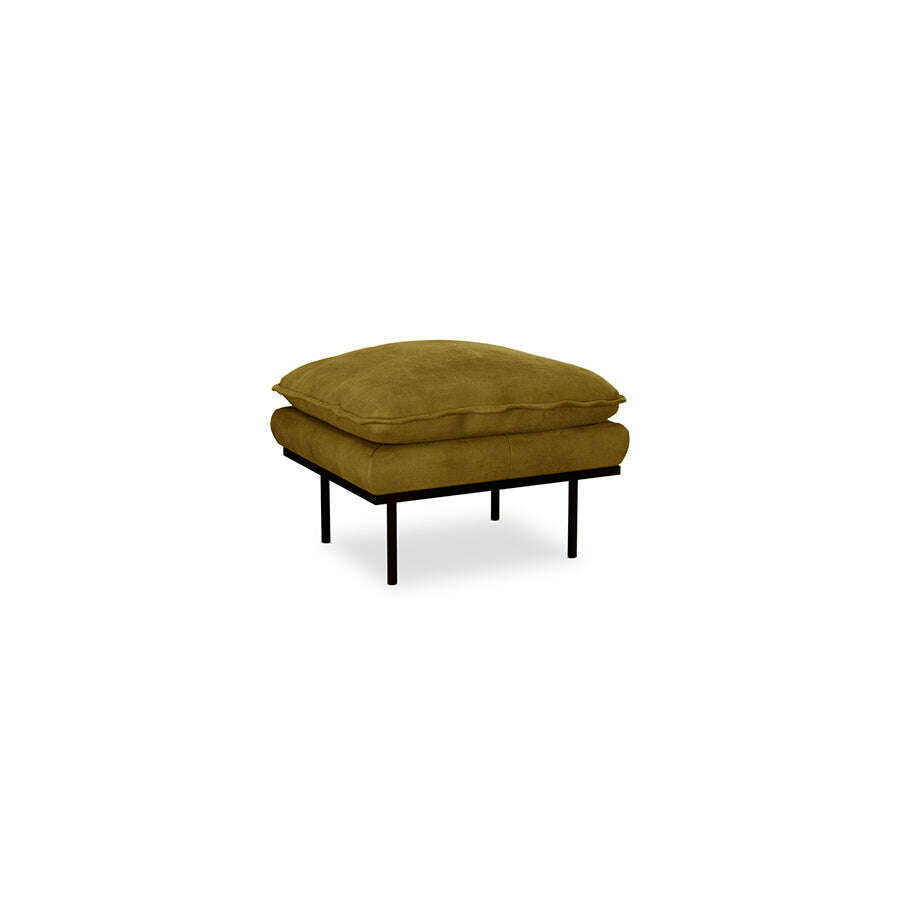 HKliving Retro sofa: hocker royal velvet olive