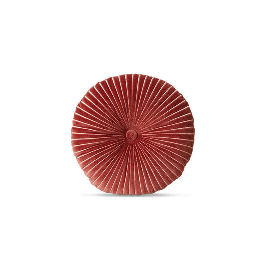 HKliving Round ripple kussen burgundy