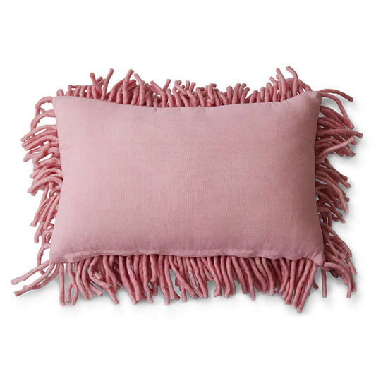 HKliving Rugged kussen pink