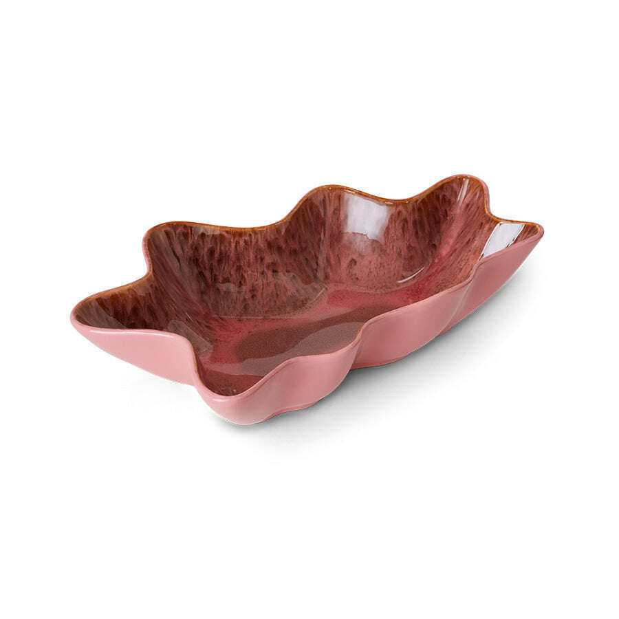 HKliving Shell serveerschaal coral