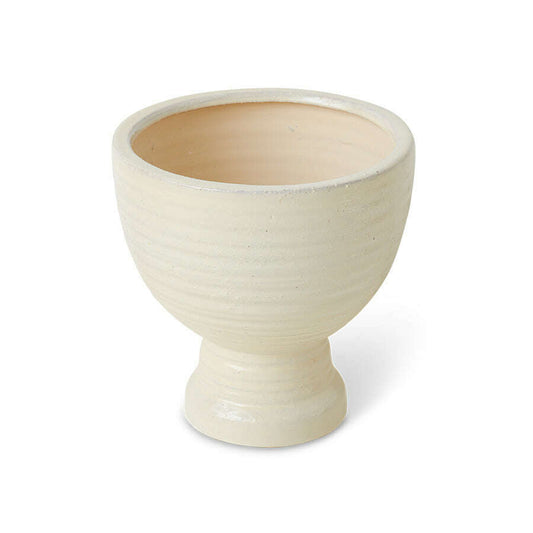 HKliving Stoneware plantenbak cream