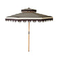 HKliving Striped patio parasol stracciatella