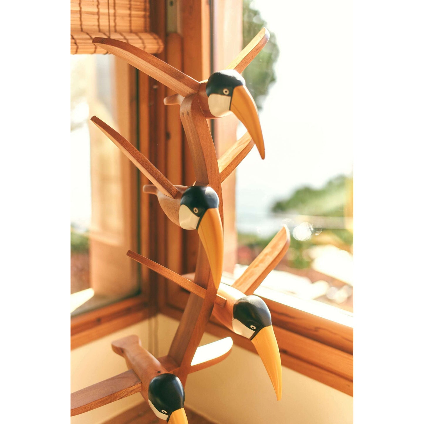 HKliving Toucan sculpture naturel