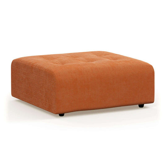 HKliving vint couch: element hocker corduroy rib dusty orange