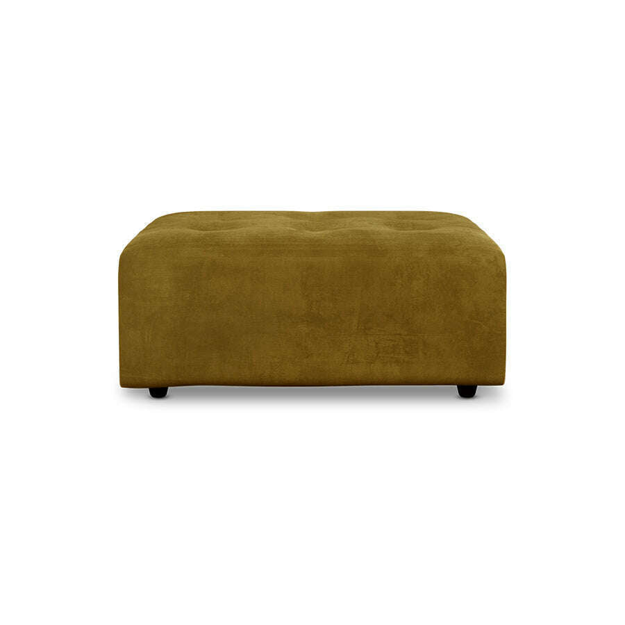 HKliving Vint couch: element hocker royal velvet olive