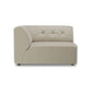 HKliving Vint couch: element left 15-seat pure ivory