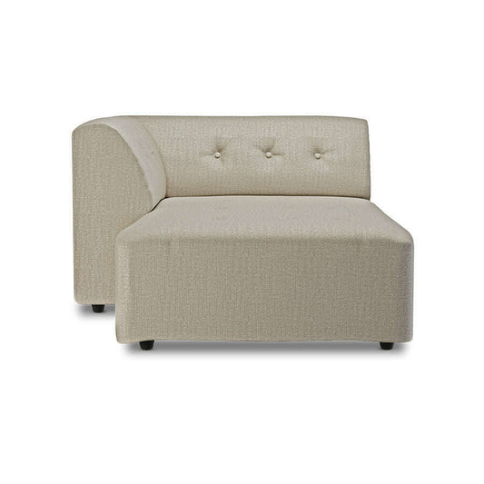 HKliving Vint couch: element left divan pure ivory