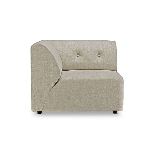 HKliving Vint couch: element left pure ivory