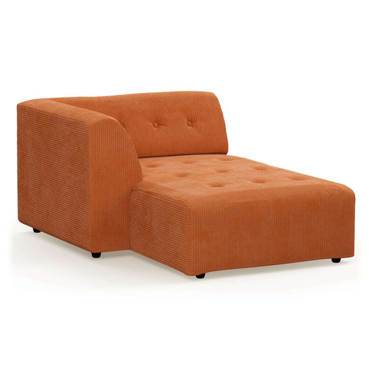 HKliving vint couch: element links divan corduroy rib dusty orange