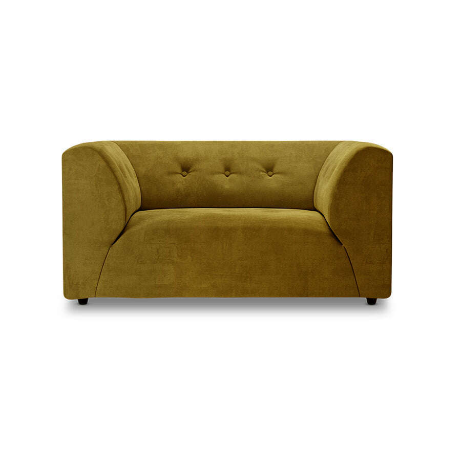 HKliving Vint couch: element loveseat royal velvet olive