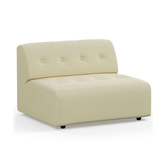 HKliving vint couch: element middle 15-seat corduroy rib hay