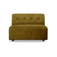 HKliving Vint couch: element middle 15-seat royal velvet olive