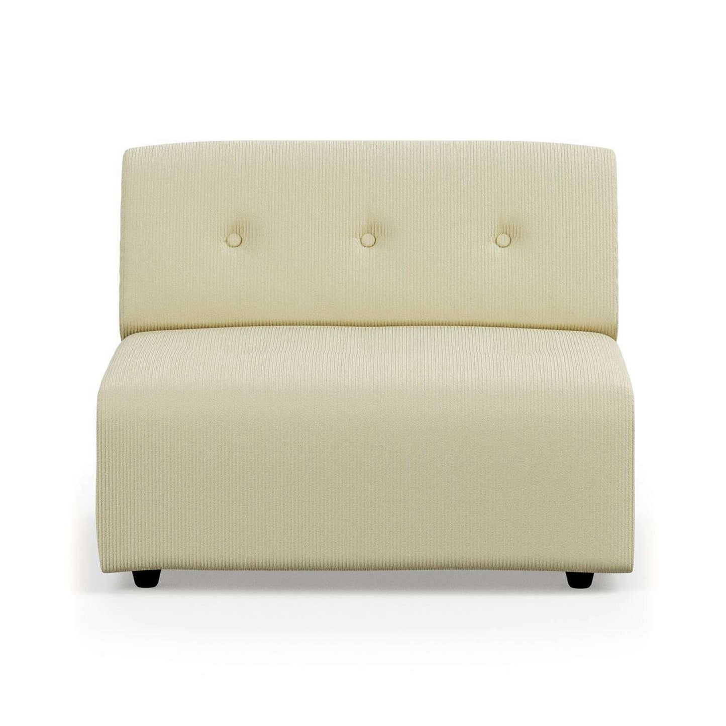 HKliving vint couch: element middle corduroy rib hay