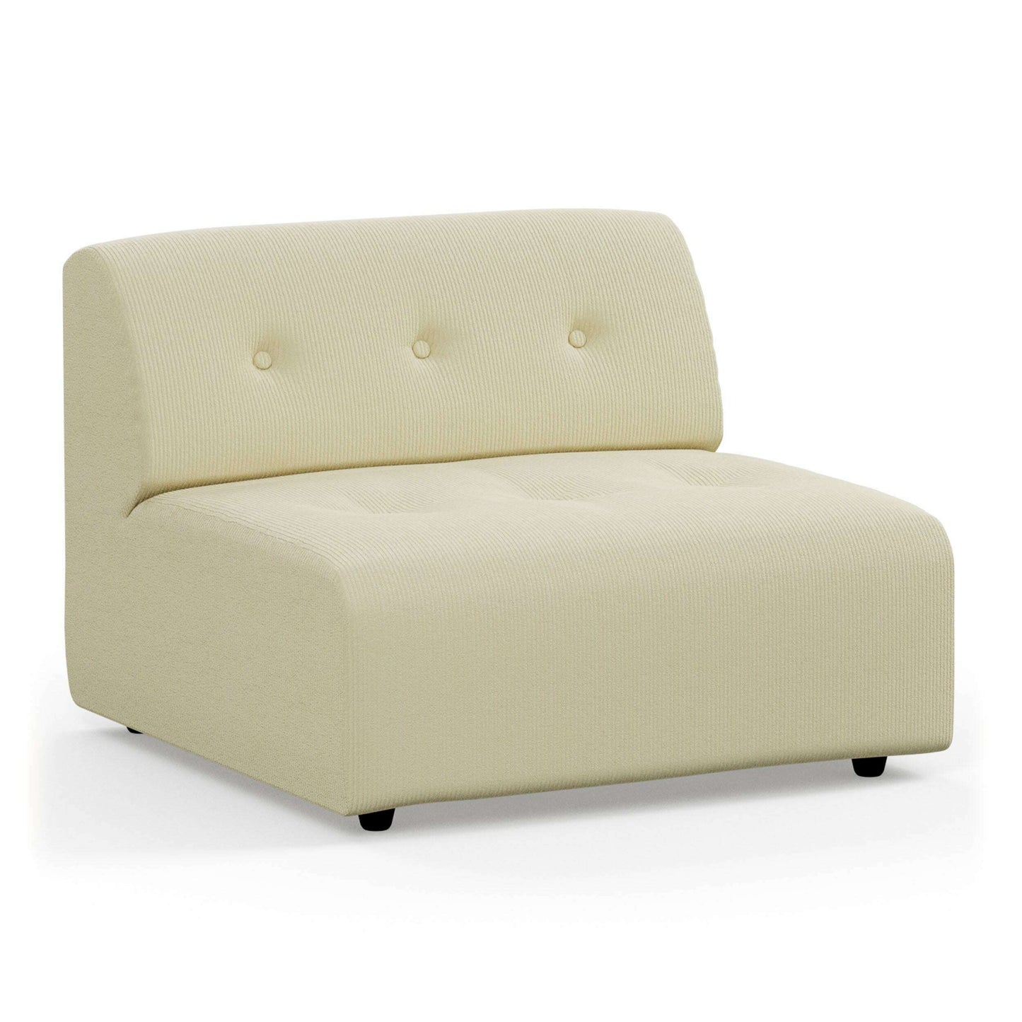 HKliving vint couch: element middle corduroy rib hay