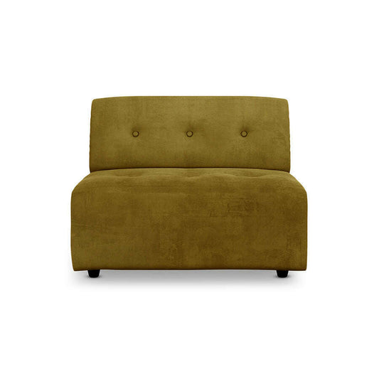 HKliving Vint couch: element middle royal velvet olive