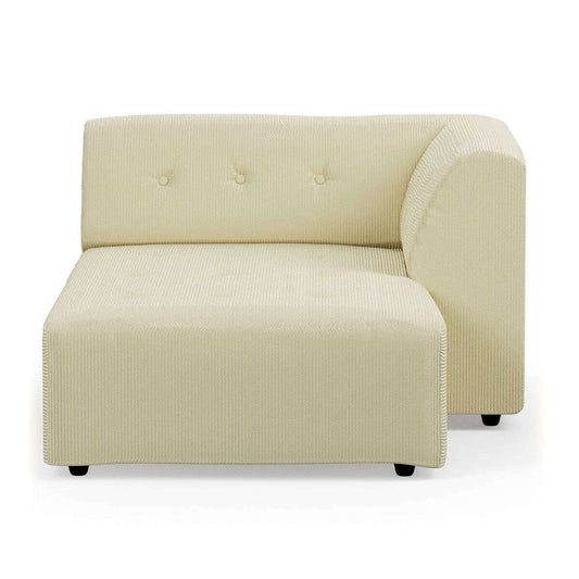 HKliving vint couch: element rechts divan corduroy rib hay