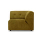 HKliving Vint couch: element right royal velvet olive