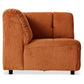 HKliving Wave couch: element hoek corduroy rib dusty orange