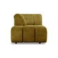 HKliving Wave couch: element left divan royal velvet olive