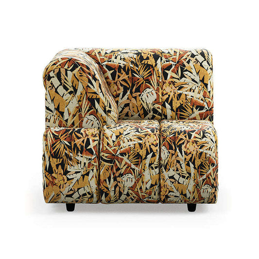 HKliving Wave couch: element links high arm printed hollywood