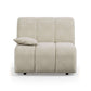 HKliving Wave couch: element links low arm boucle cream