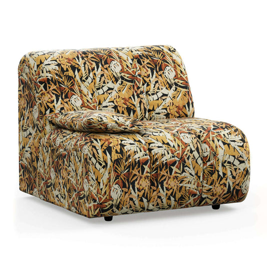 HKliving Wave couch: element links low arm printed hollywood