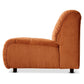HKliving Wave couch: element middle small corduroy rib dusty orange