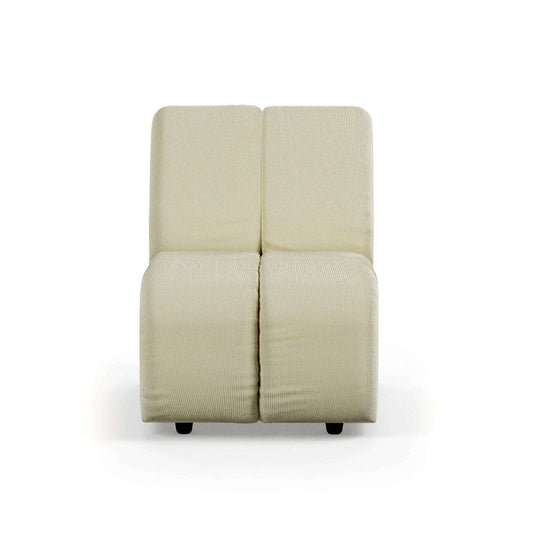 HKliving Wave couch: element middle small corduroy rib hay