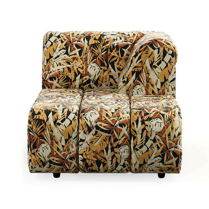 HKliving Wave couch: element rechts divan printed hollywood