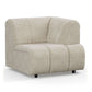 HKliving Wave couch: element rechts high arm boucle cream