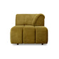 HKliving Wave couch: element right divan royal velvet olive