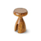 HKliving Wooden kruk chestnut