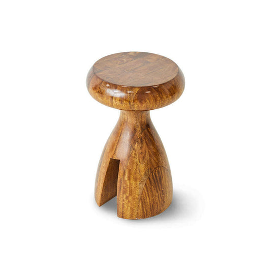 HKliving Wooden kruk chestnut