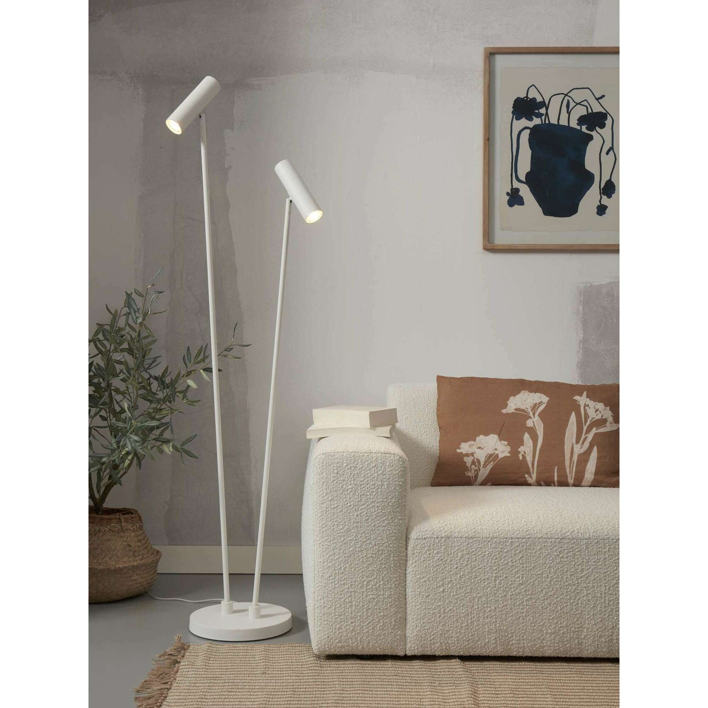 it's about RoMi Havana vloerlamp 2-licht wit