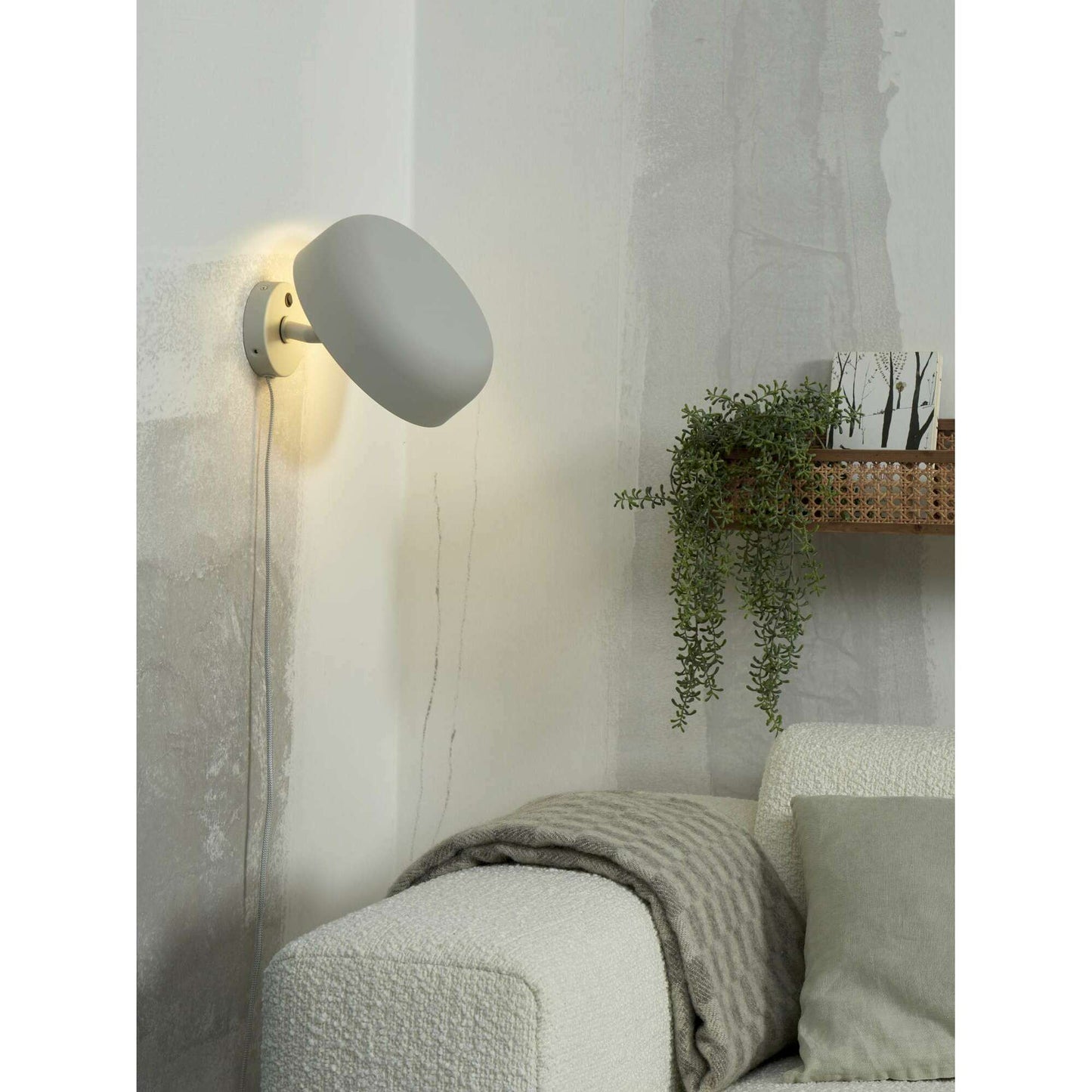 it's about RoMi Porto wandlamp lichtgrijs