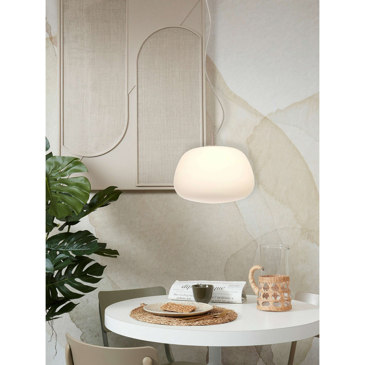 it's about RoMi Sapporo hanglamp L wit/zand