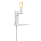 it's about RoMi wandlamp Florence plank+usb wit zonder kap