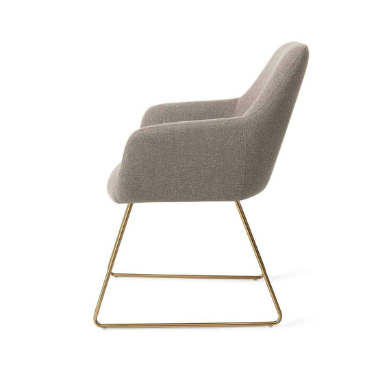 Jesper Home Hiroo eetkamerstoel foggy fusion|slide gold