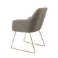 Jesper Home Hiroo eetkamerstoel foggy fusion|slide gold