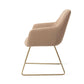 Jesper Home Hiroo eetkamerstoel whisper wheat|slide gold