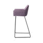 Jesper Home Hofu barstoel violet daisy|slide black (h)